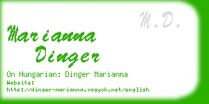 marianna dinger business card